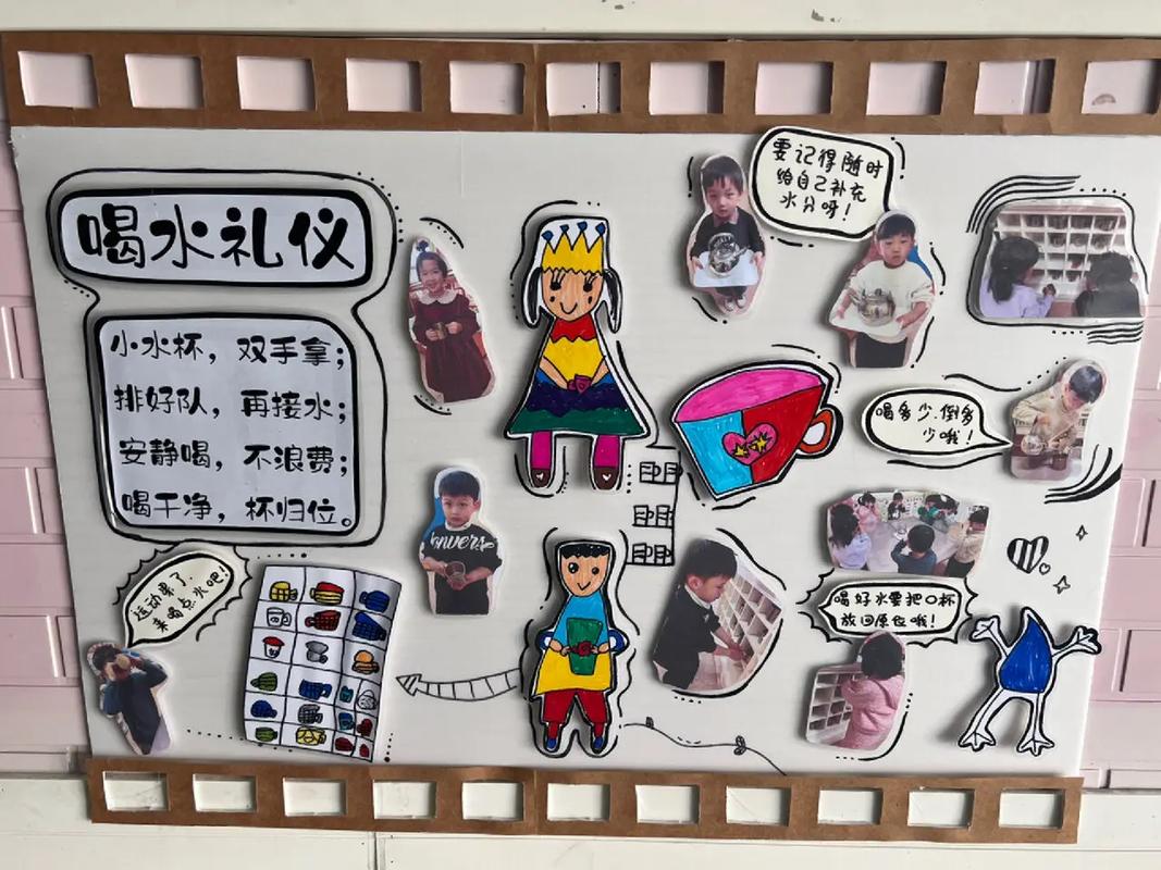 文明禮儀環創.幼兒園走廊環創布置#幼兒園 #幼兒園環境布置